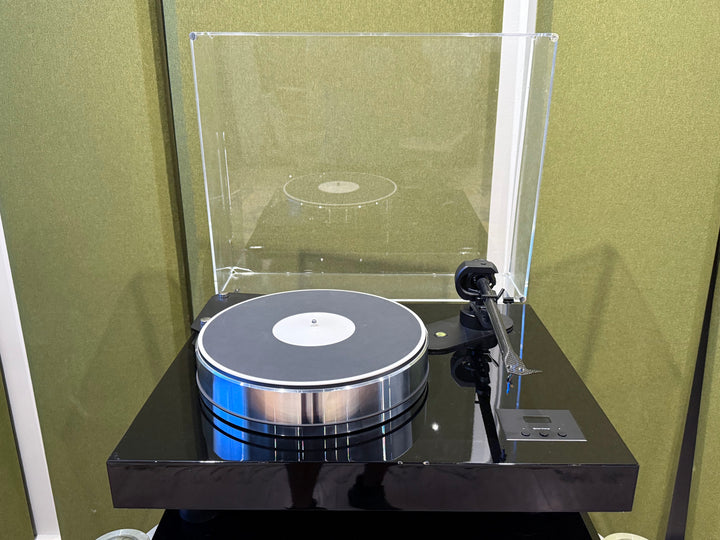 Pro-Ject X-Tension-12 Turntable Vinyl Record Player with Acrylic Cover & Evolution Tonearm in Piano Black Gloss GOOD