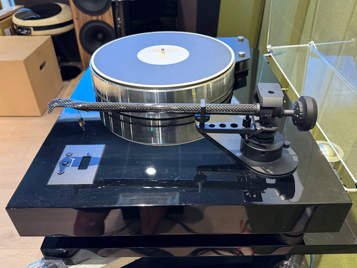 Pro-Ject X-Tension-12 Turntable Vinyl Record Player with Acrylic Cover & Evolution Tonearm in Piano Black Gloss GOOD