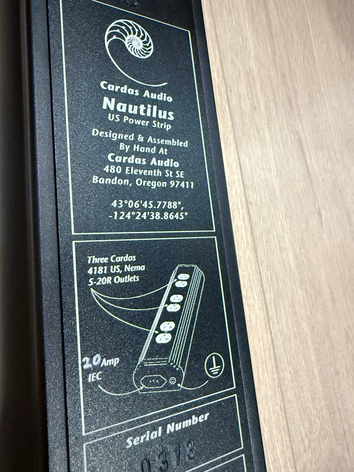 Cardas Audio Nautilus US 110V 20 Amp Power Strip EXCELLENT