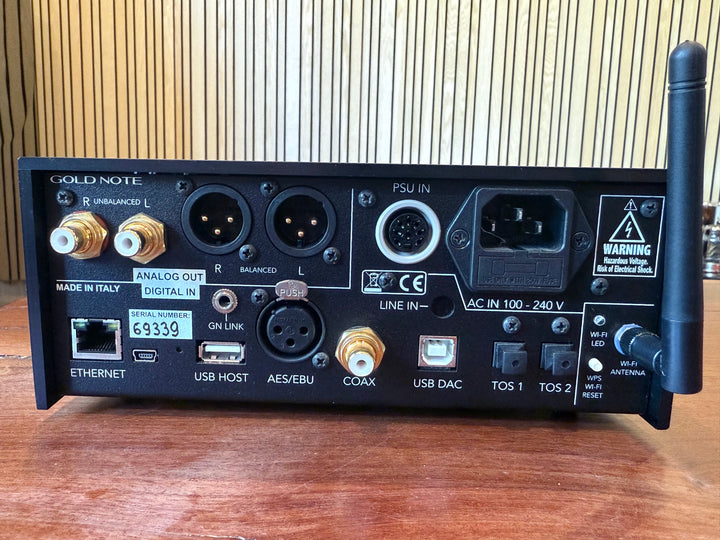 Gold Note DS-10 Network Streamer Preamplifier w Box & Remote EXCELLENT