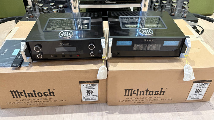 McIntosh C12000 75th Anniversary Edition Preamplifier & Controller with Box, Remote, Manual MINT