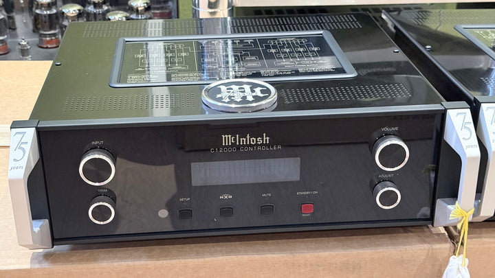 McIntosh C12000 75th Anniversary Edition Preamplifier & Controller with Box, Remote, Manual MINT