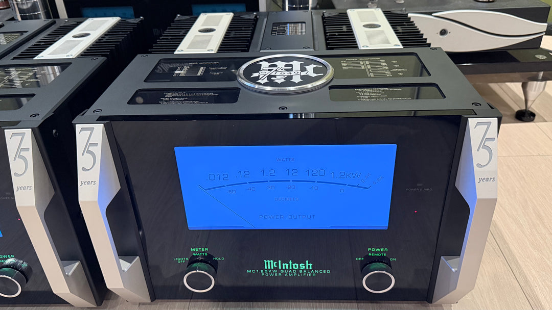 McIntosh MC1.25KW 75th Anniversary Monoblock Mono Amplifiers w Box & Manual MINT