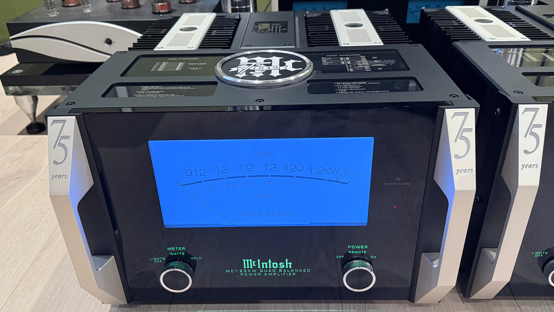 McIntosh MC1.25KW 75th Anniversary Monoblock Mono Amplifiers w Box & Manual MINT