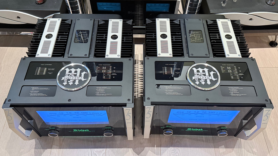 McIntosh MC1.25KW 75th Anniversary Monoblock Mono Amplifiers w Box & Manual MINT