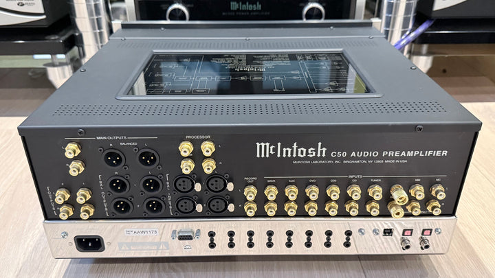 McIntosh C50 Solid State Stereo Preamplifier with MM & MC Phono Serial AAW1173 with Box & Remote EXCELLENT