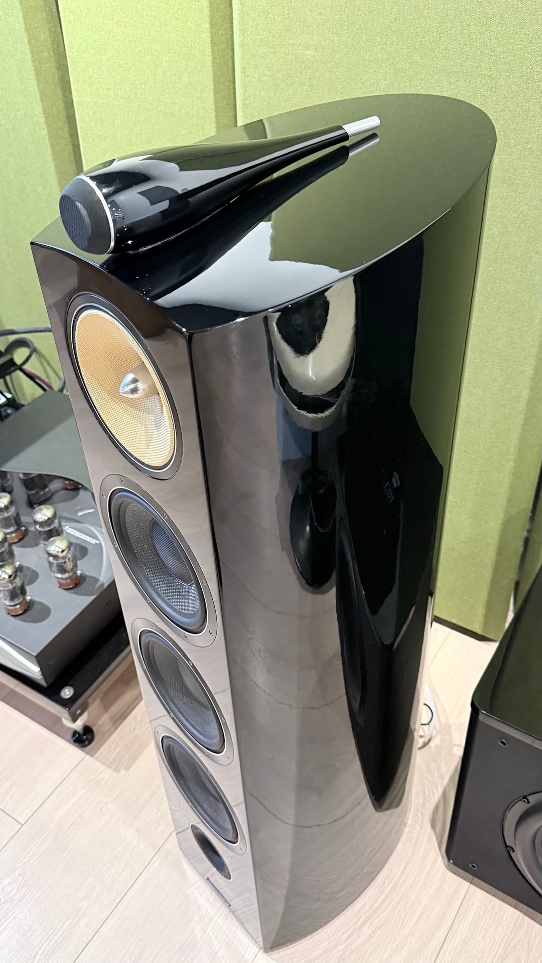 B&W Bowers & Wilkins 803D2 Full Range Speakers in Bloss Black with Boxes EXCELLENT