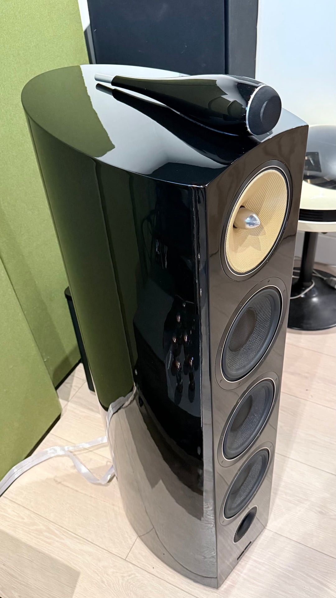 B&W Bowers & Wilkins 803D2 Full Range Speakers in Bloss Black with Boxes EXCELLENT