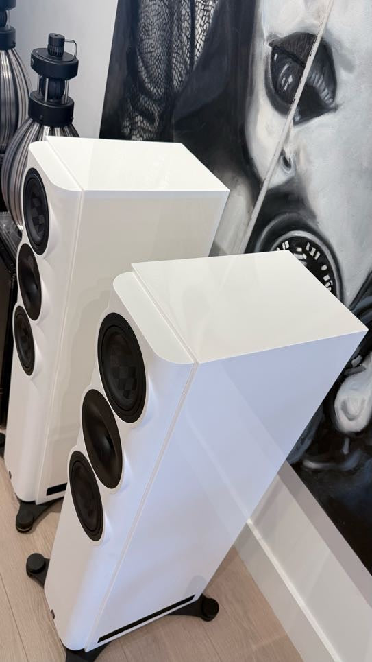 Perlisten S5T Tower Speakers in White MINT