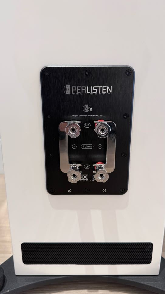 Perlisten S5T Tower Speakers in White MINT