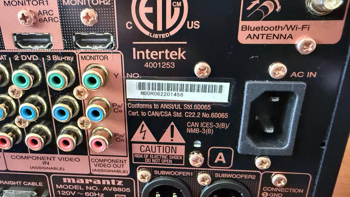 Marantz AV8805A Home Theater Preamplifier w Box & Accessories Serial #456 MINT