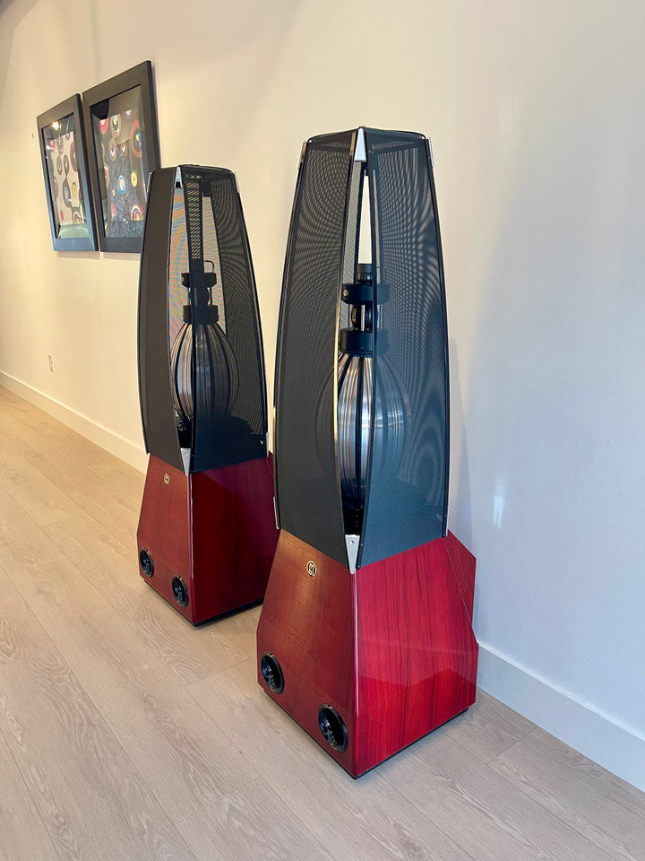 MBL 101e Radialstrahler MK1 Full Range Speakers in Rosewood Finish with Accessories and Crates EXCELLENT