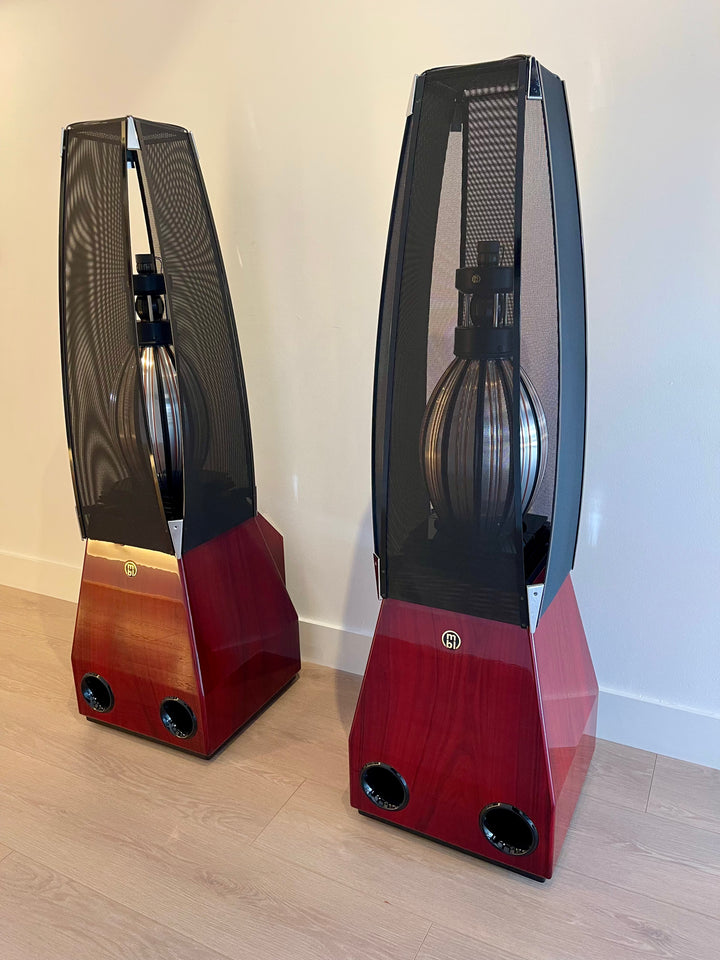 MBL 101e Radialstrahler MK1 Full Range Speakers in Rosewood Finish with Accessories and Crates EXCELLENT