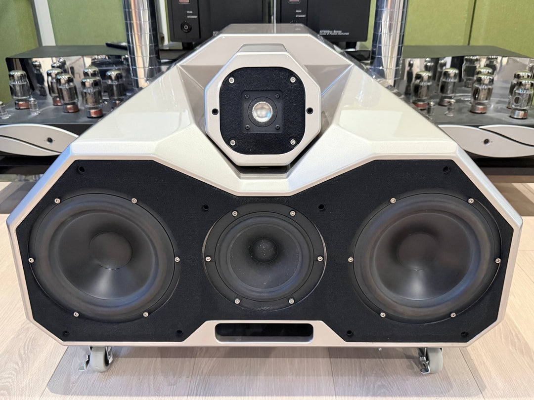 Wilson Audio Mezzo Center Channel Speaker in Eldorado Gold / Parchment w Custom Crate EXCELLENT