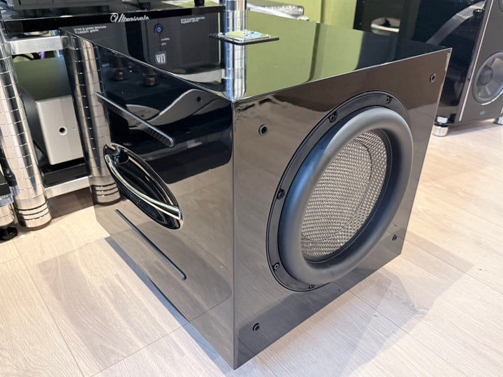 REL Acoustics Carbon Special Subwoofer in Gloss Black w Box & Accessories Serial 4002 EXCELLENT