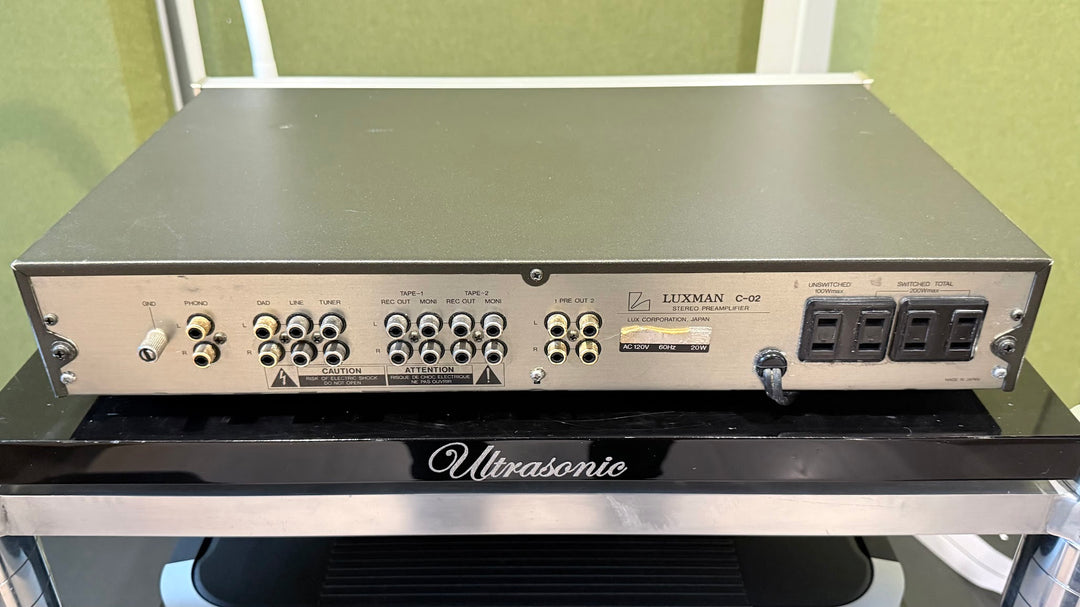 Luxman C-02 Preamplifier in Silver No Box VERY GOOD