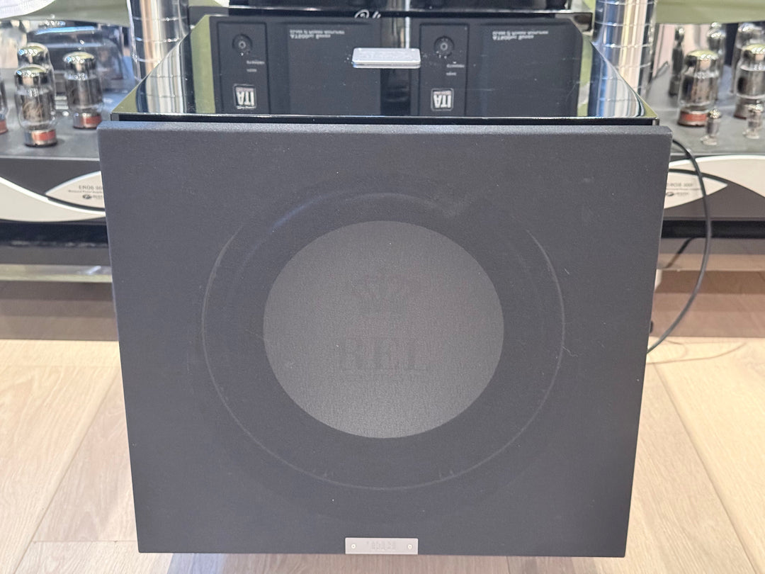 REL Acoustics S/812 Subwoofer w Box & Accessories in Gloss Black EXCELLENT