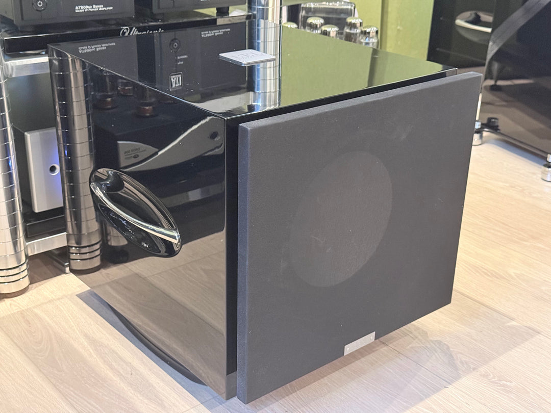 REL Acoustics S/812 Subwoofer w Box & Accessories in Gloss Black EXCELLENT