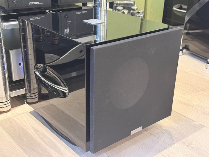 REL Acoustics S/812 Subwoofer w Box & Accessories in Gloss Black EXCELLENT