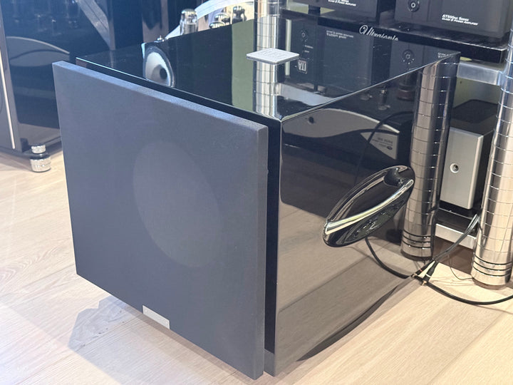 REL Acoustics S/812 Subwoofer w Box & Accessories in Gloss Black EXCELLENT