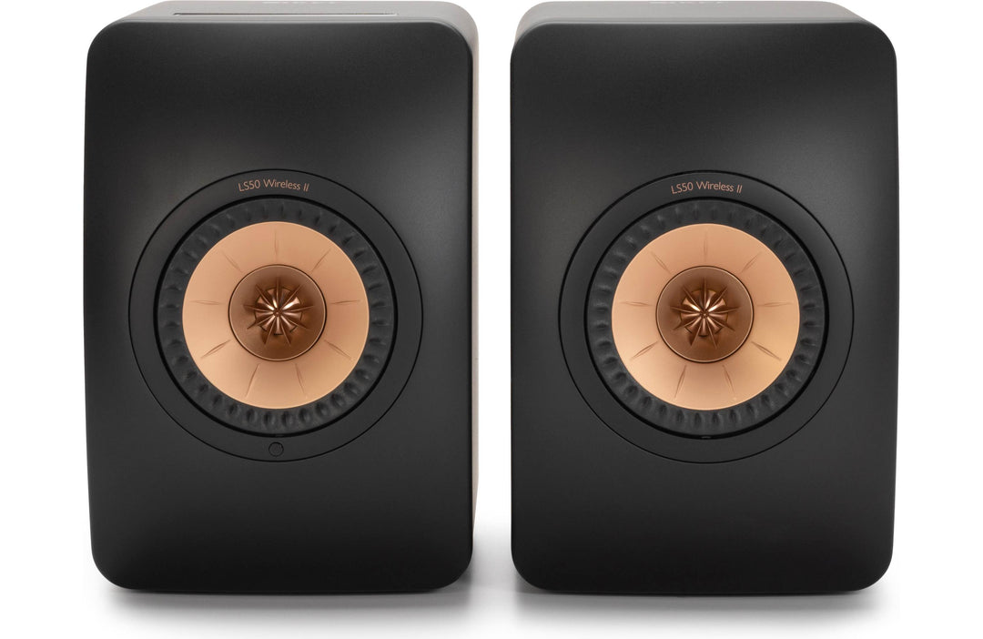 KEF LS50 Wireless II 2 Hi-Fi Powered Speaker Pair in Carbon Black NEW