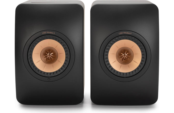 KEF LS50 Wireless II 2 Hi-Fi Powered Speaker Pair in Carbon Black NEW
