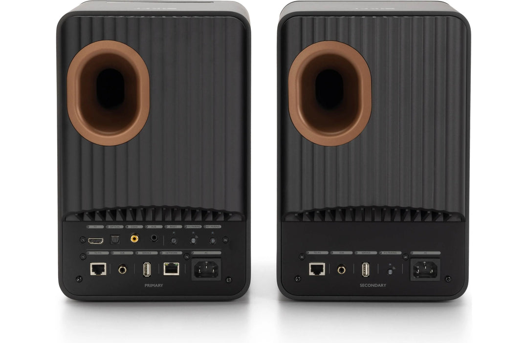 KEF LS50 Wireless II 2 Hi-Fi Powered Speaker Pair in Carbon Black NEW